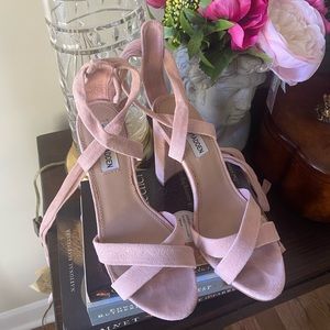 Steve Madden Blush Pink Suede Heels